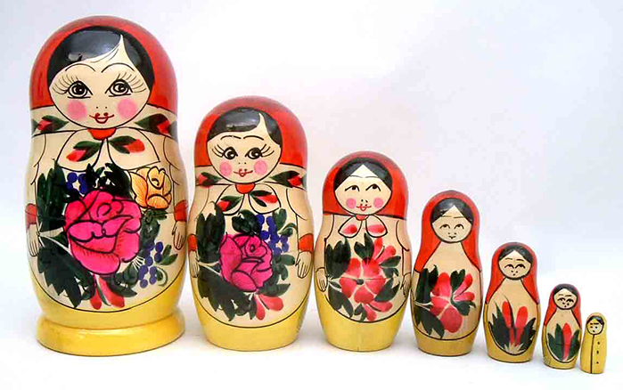 Picture of Russian matryoshka dolls