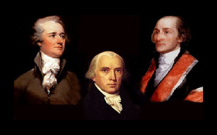 Picture of Alexander Hamilton, James Madison, and John Jay