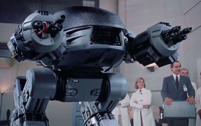 Picture of ED-209 from the movie Robocop