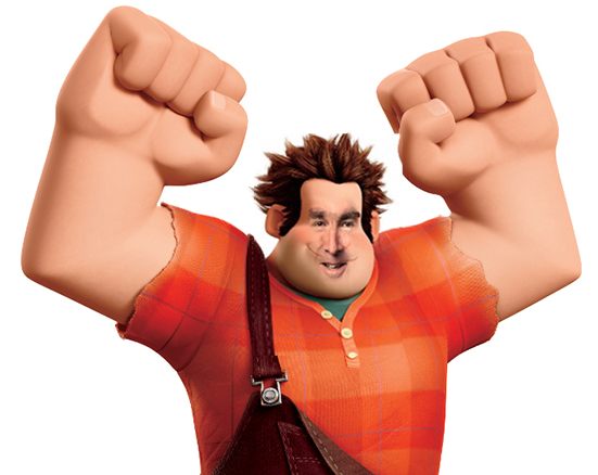 A facial mashup of Wreck It Ralph and Ralph Northam